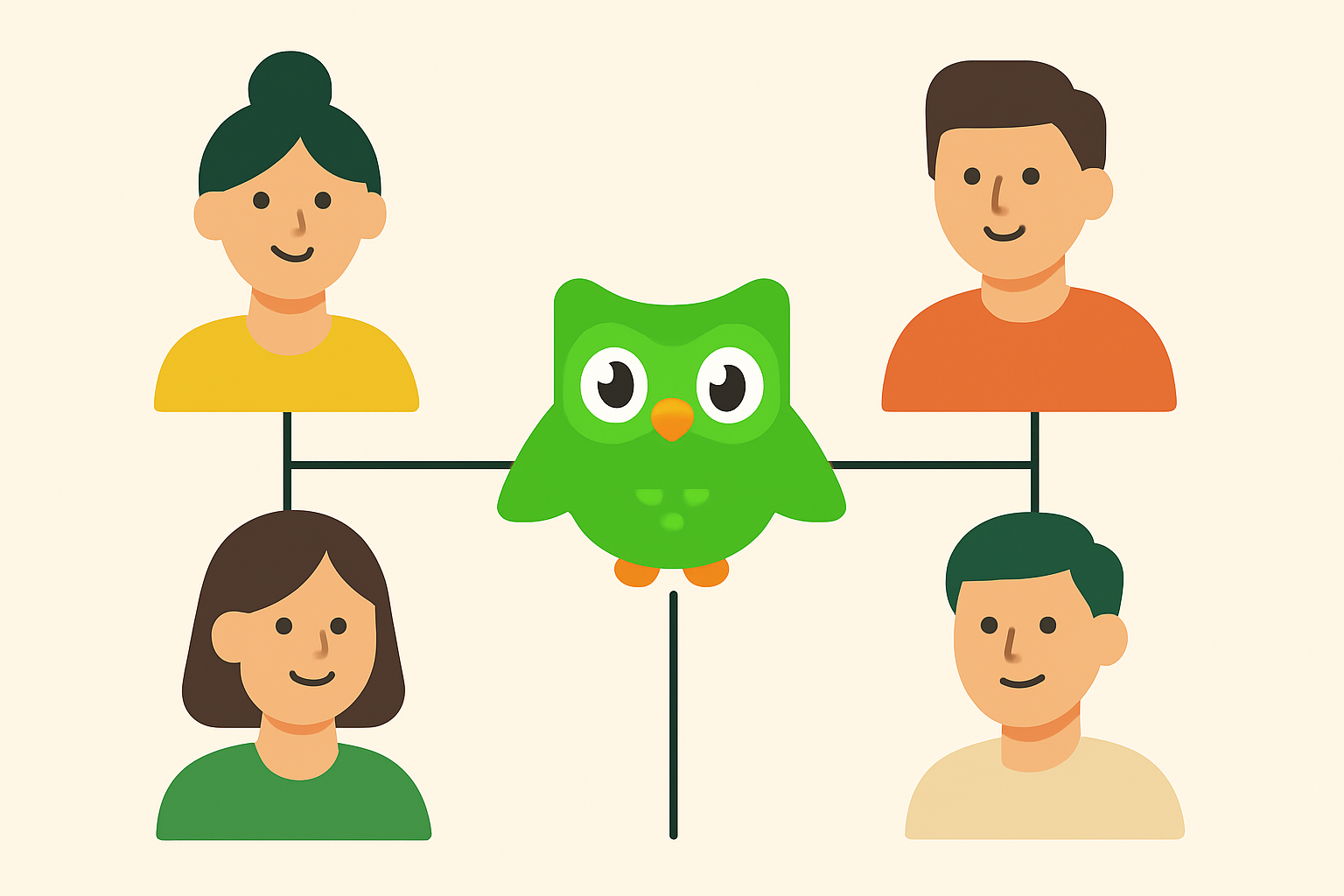 デュオリンゴのキャラクター関係図を解説!意外な家族や友人などの設定を紹介!